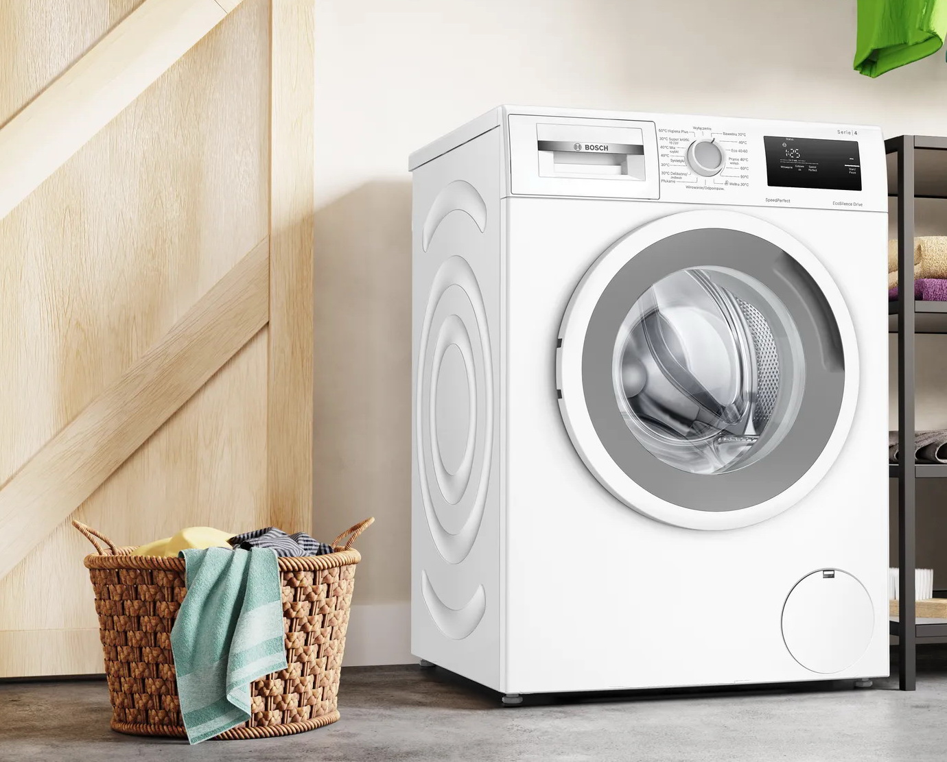 Was ist vor dem Beladen der Waschmaschine zu tun, um graue Flecken auf weißer Kleidung zu vermeiden?