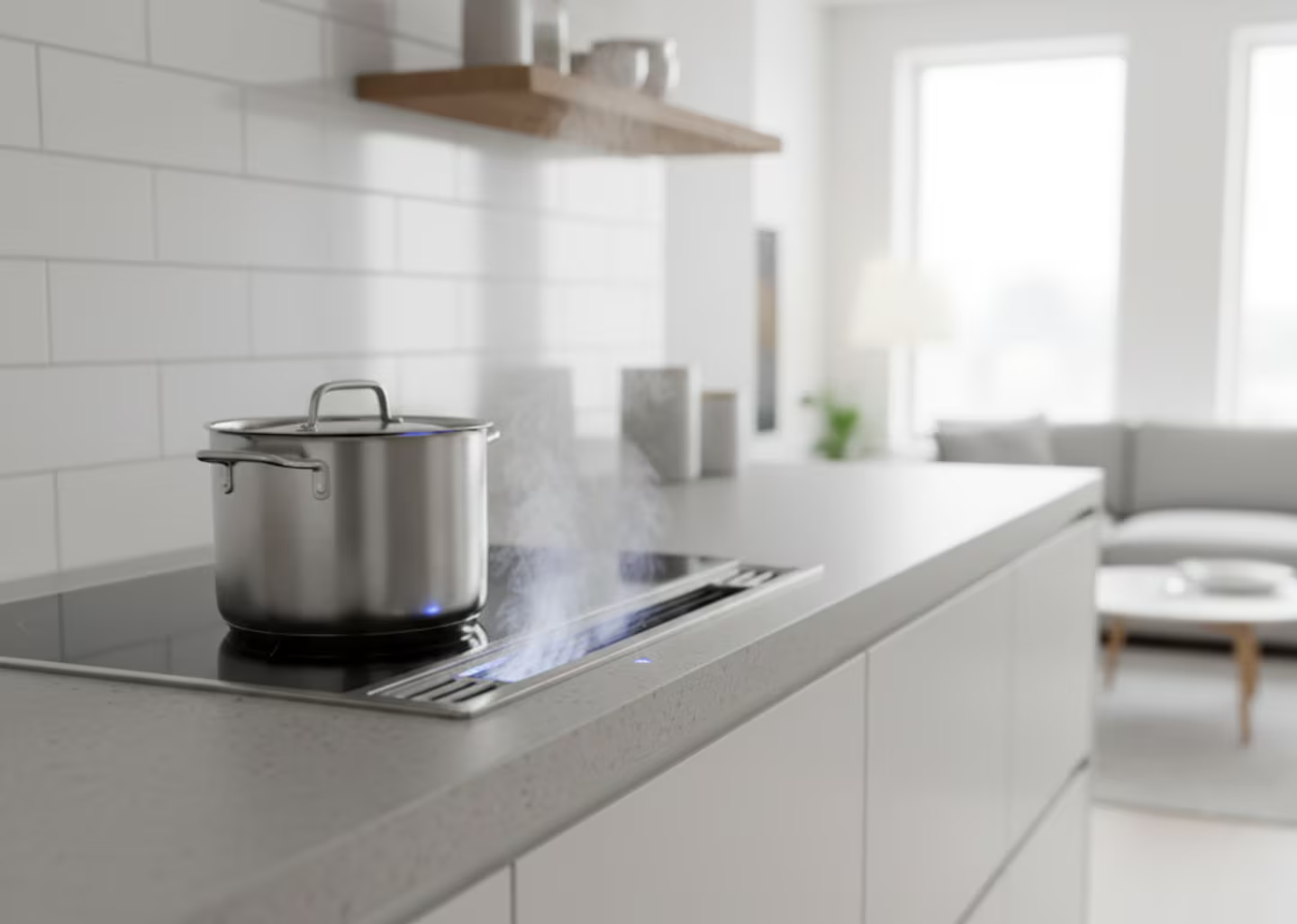 Ersetzt die herkömmliche Dunstabzugshaube: das leiseste und platzsparendste Belüftungssystem